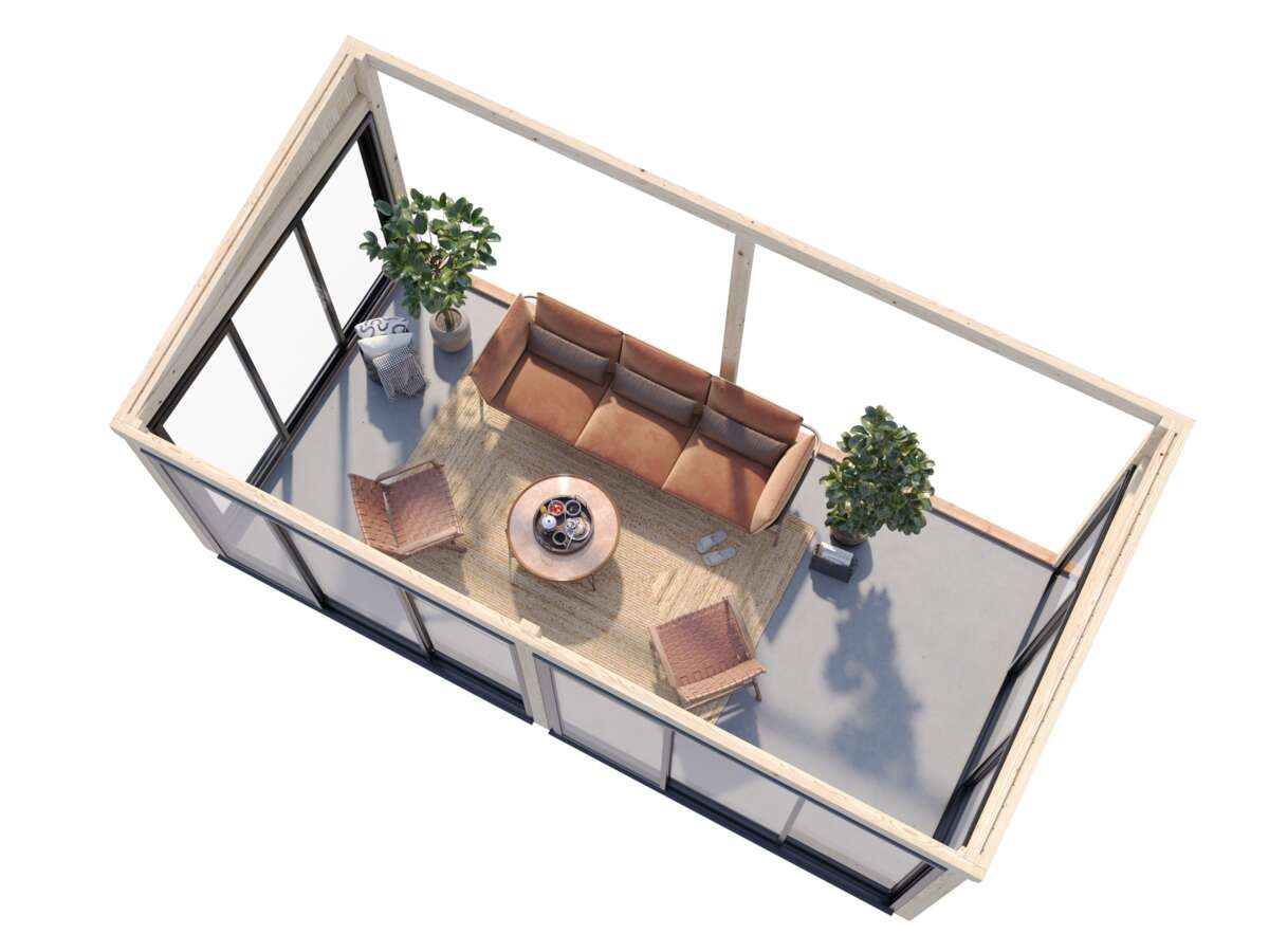 Palmako Lumi Slide Plus hagestue 16.2 m2