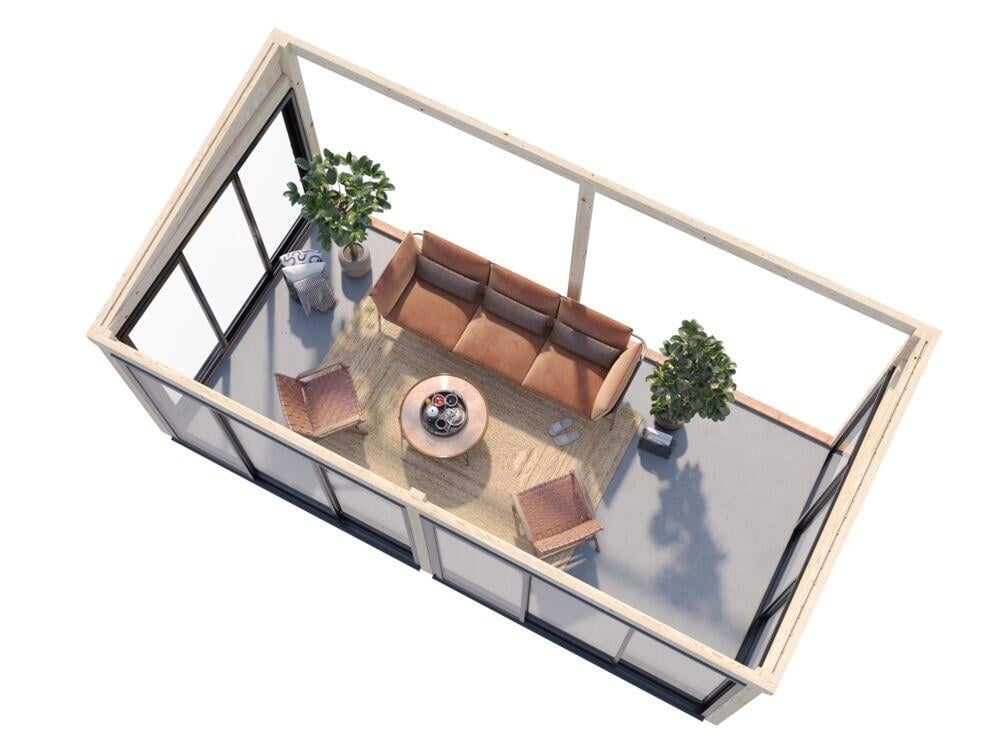 Palmako Lumi Slide Plus hagestue 16.2 m2