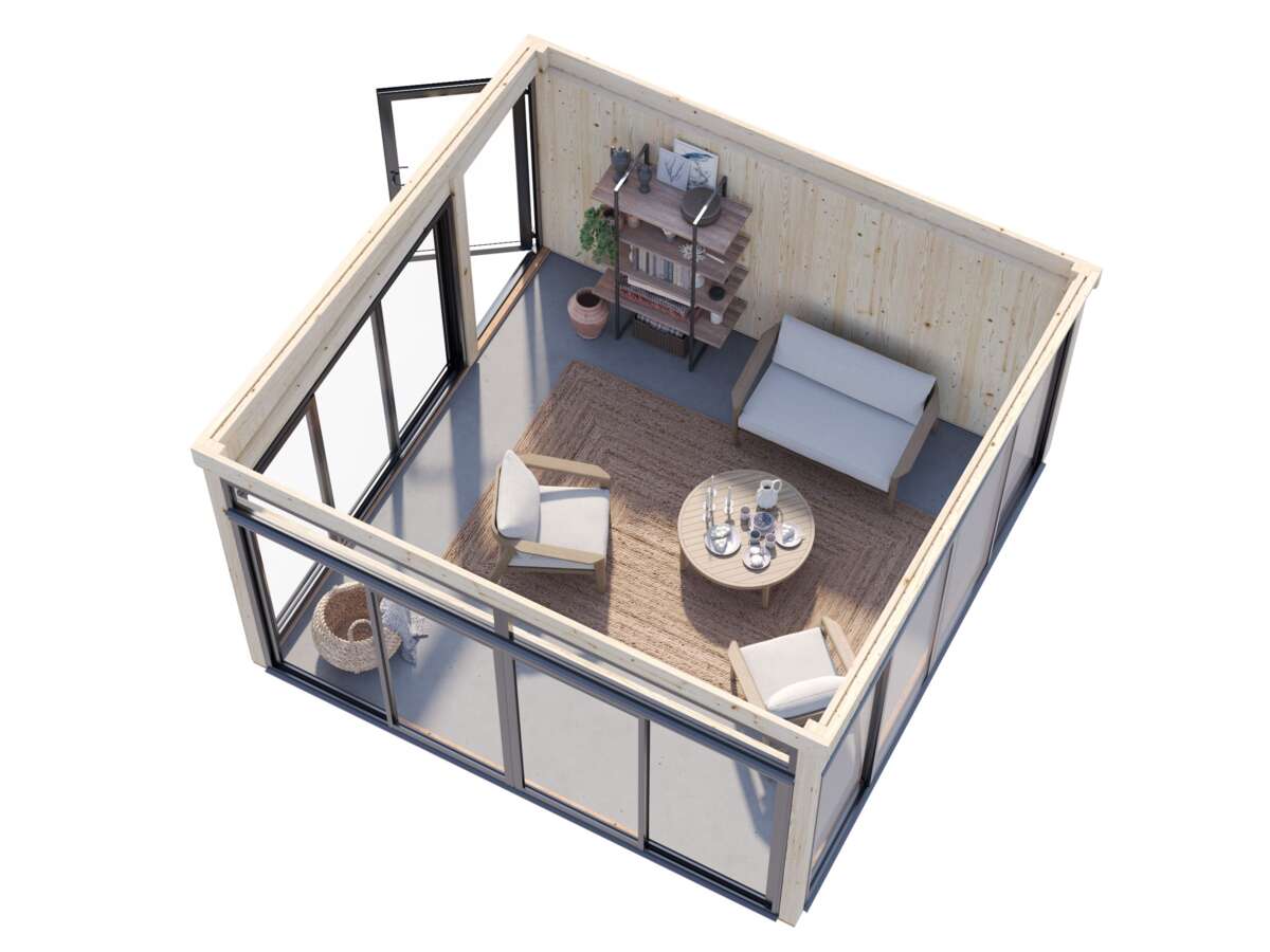 Palmako Saga Slide Plus hagestue 16.6 m2