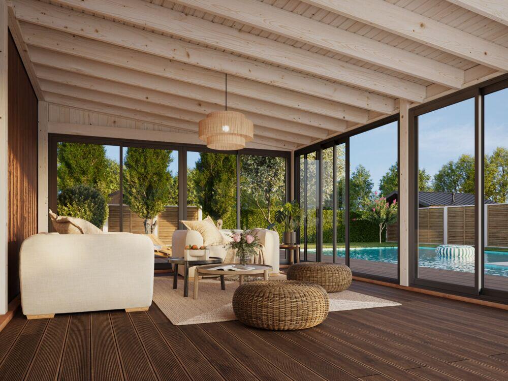 Palmako Lumi Slide hagestue 23.3 m2