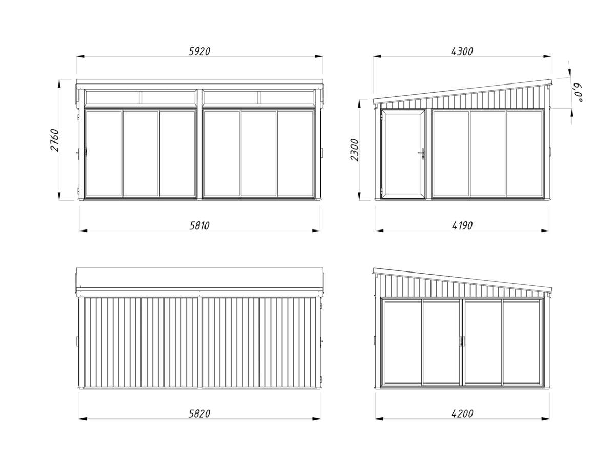 Palmako Saga Slide hagestue 23.3 m2