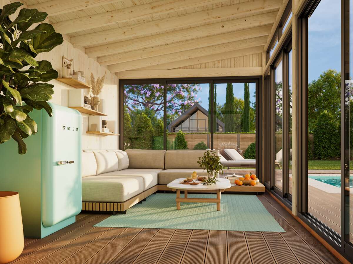 Palmako Saga Slide Plus hagestue 16.2 m2