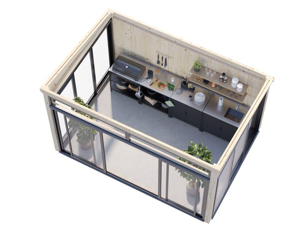 Palmako Saga Slide hagestue 11.6 m2