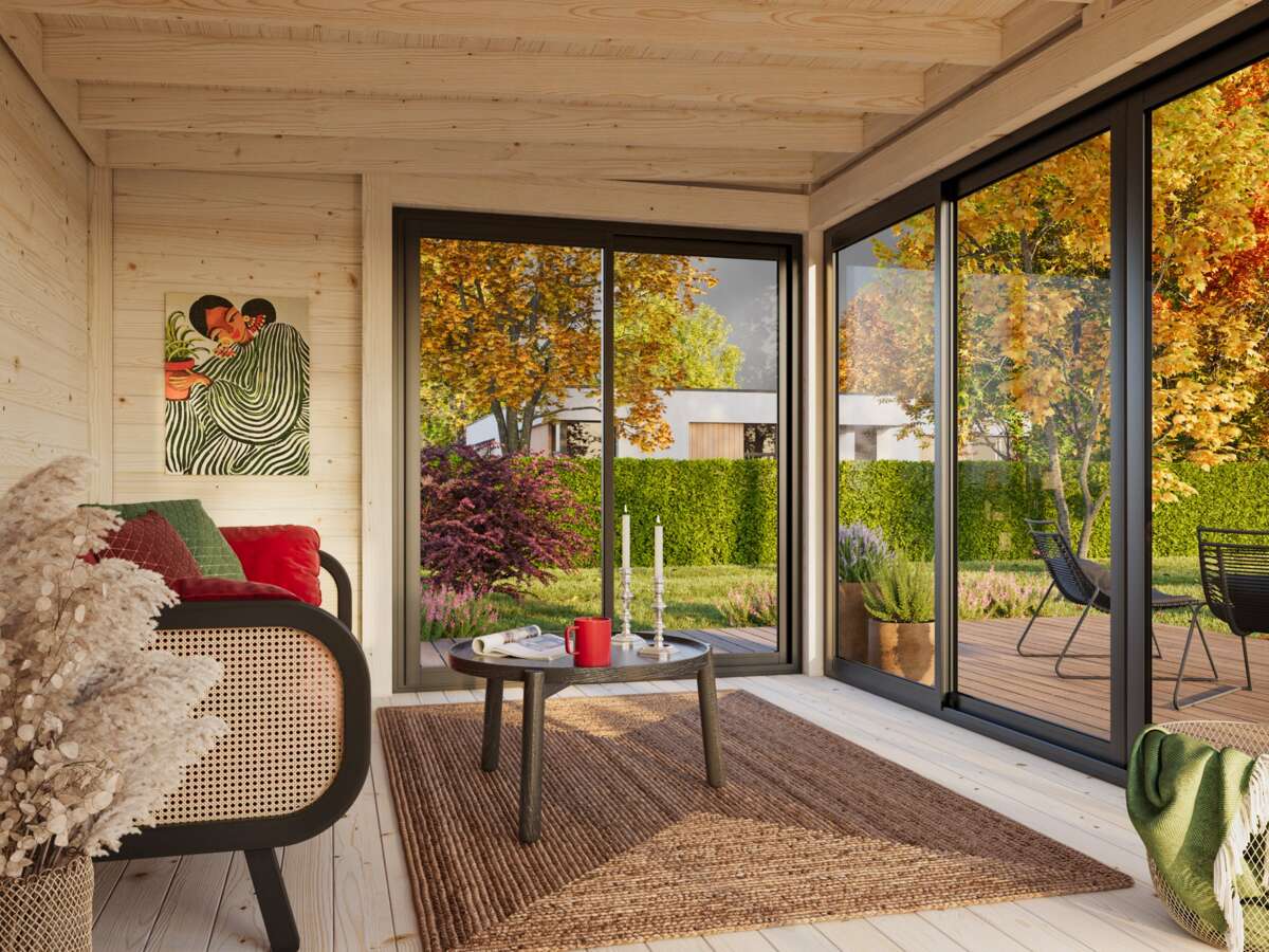 Palmako Serena 2 Slide Plus hagestue 12.6 m2