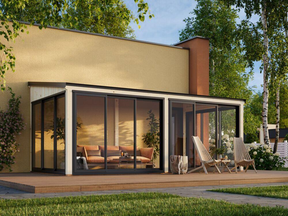 Palmako Lumi Slide Plus hagestue 16.2 m2