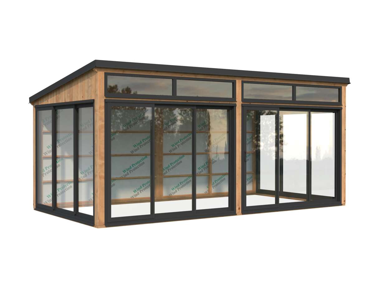 Palmako Saga Slide Plus hagestue 16.2 m2