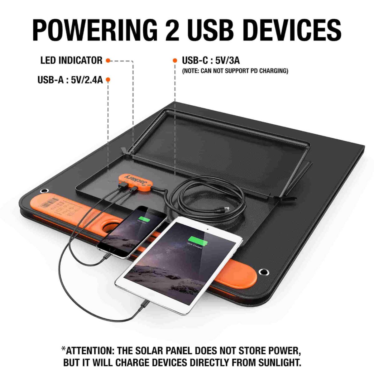 Jackery SolarSaga 100W IP68 solcellepanel