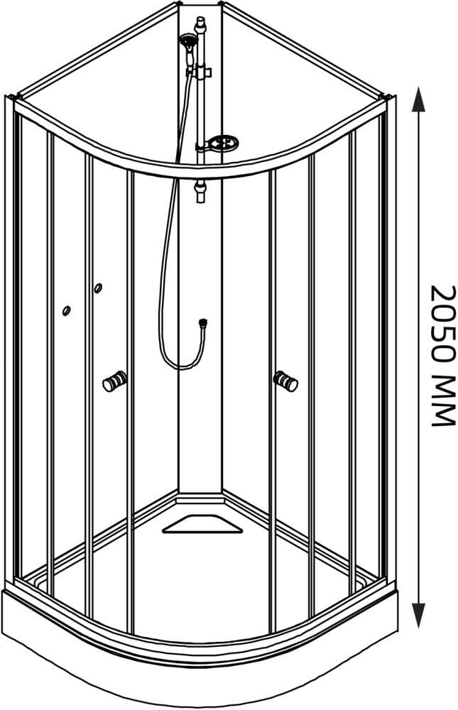 Duxa Silkeborg dusjkabinett