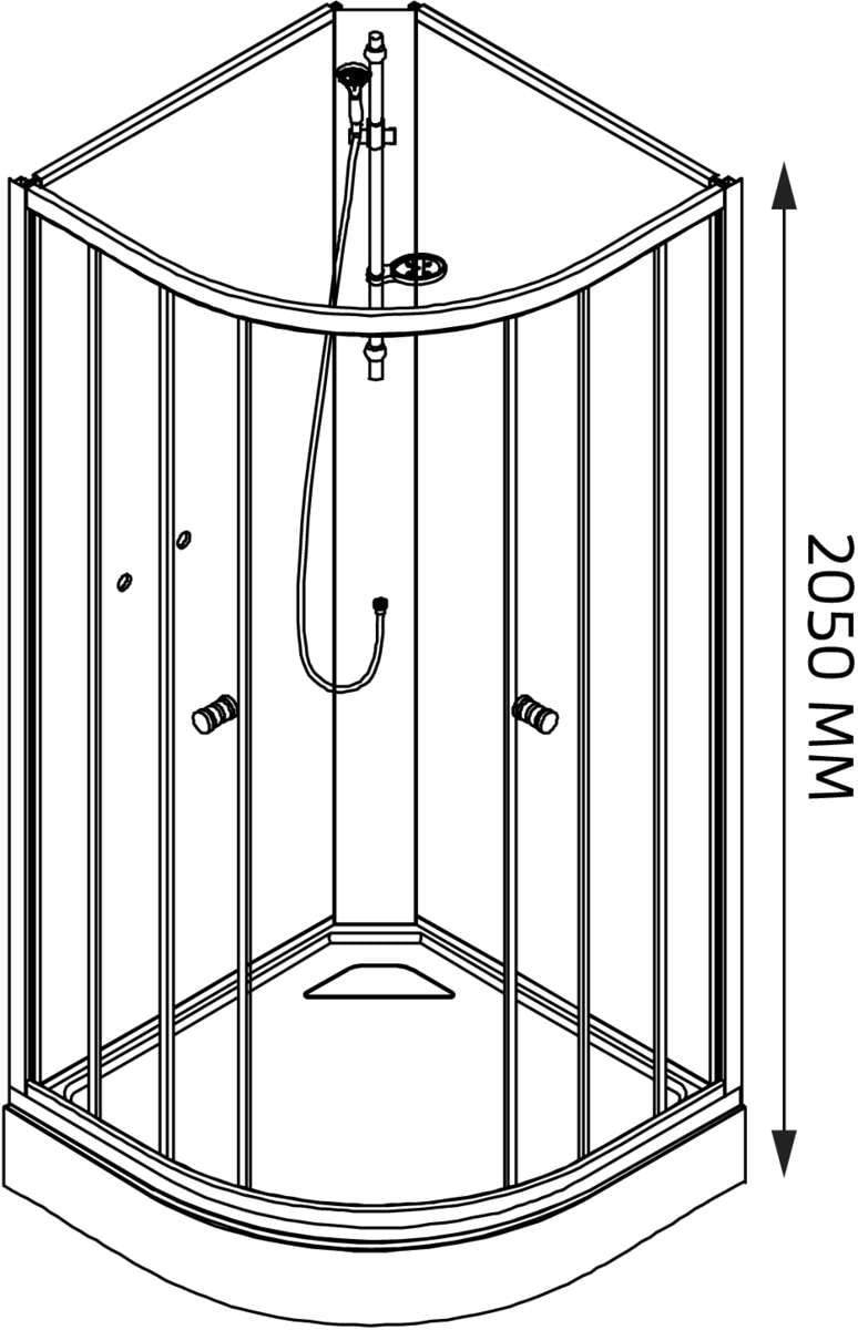 Duxa Silkeborg dusjkabinett