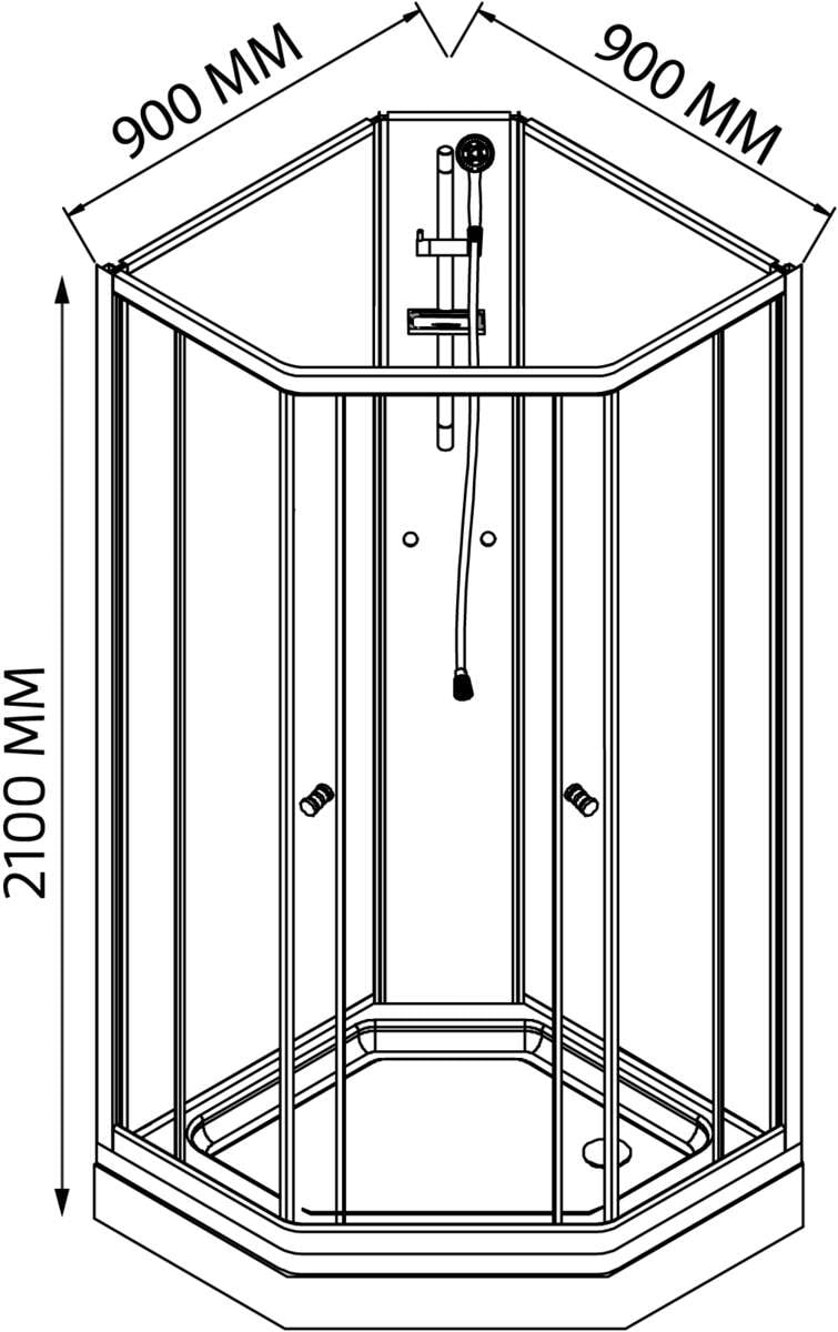 Duxa Skagen dusjkabinett