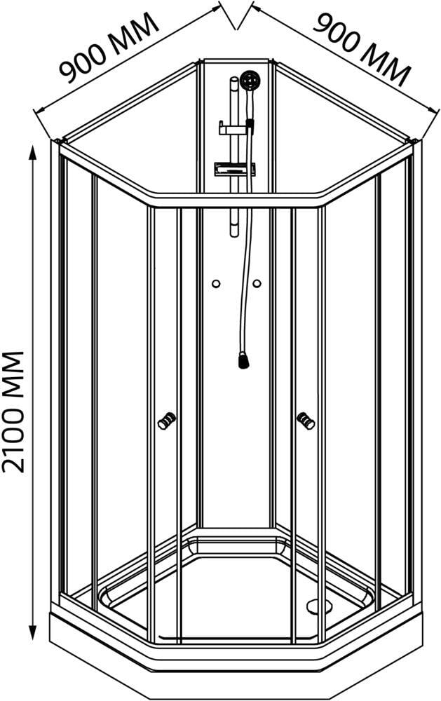 Duxa Skagen dusjkabinett