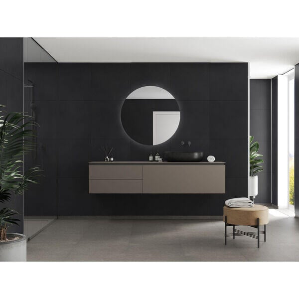 Fibo 2127 M6060 Dark Ash baderomsplate 2-pk