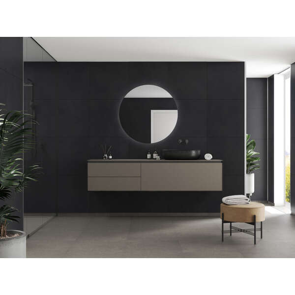 Fibo 2127 M6060 Dark Ash baderomsplate 2-pk