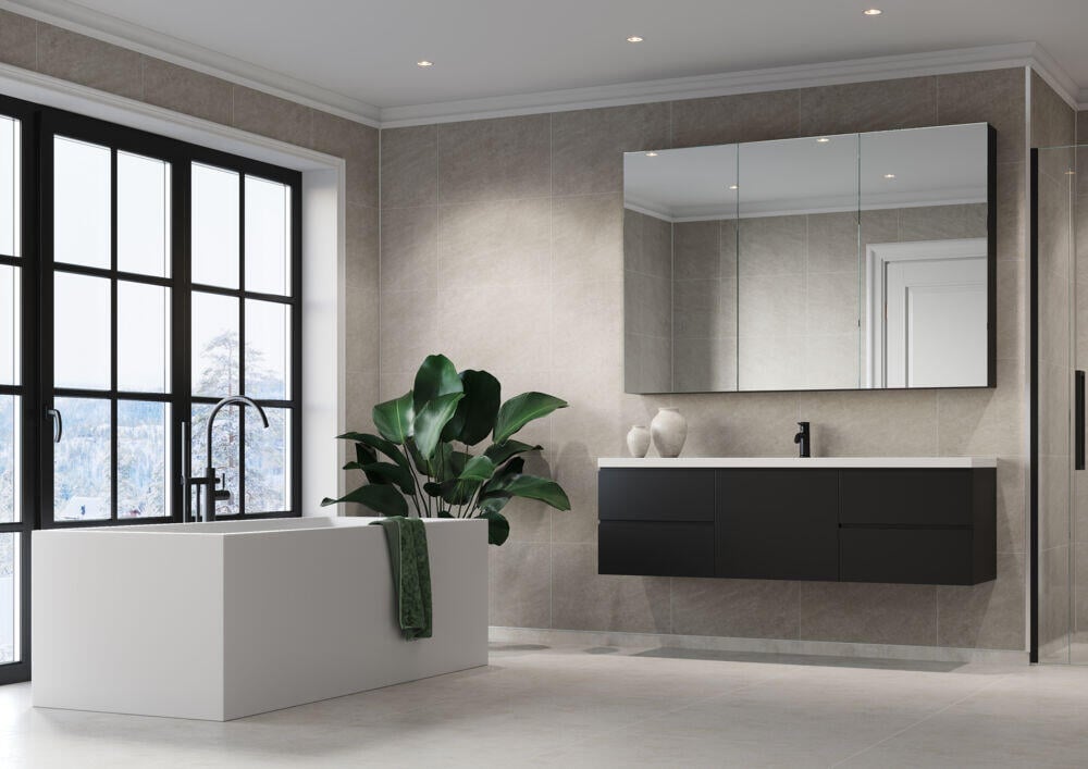 Fibo 4746 M6040 Grey Sahara baderomspanel 2-pk