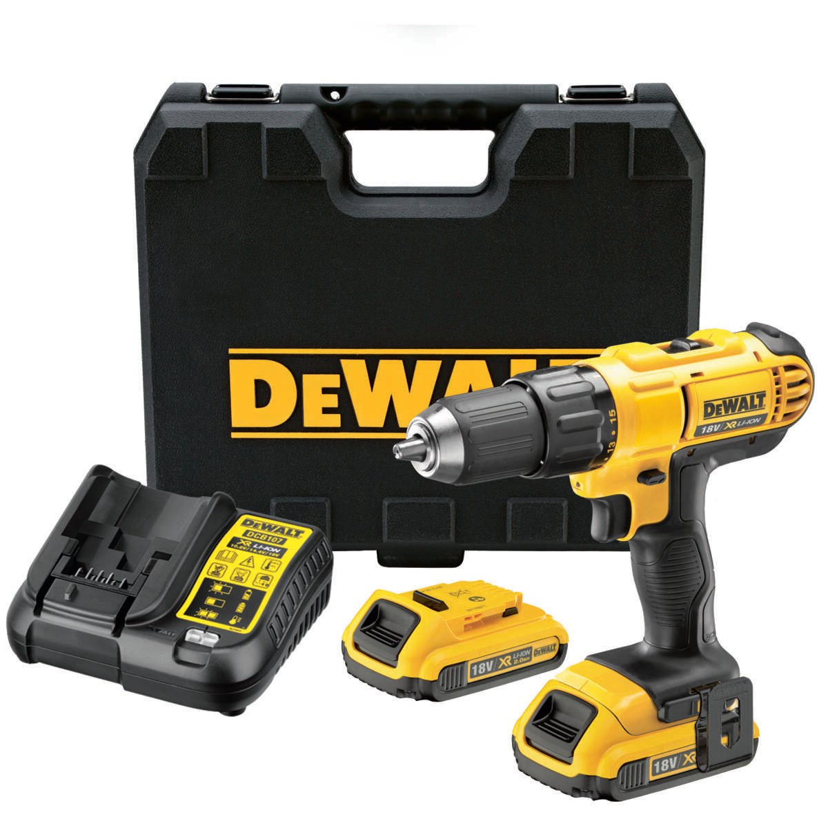 Dewalt DCD771D2-QW XR 18V drill m/batteri