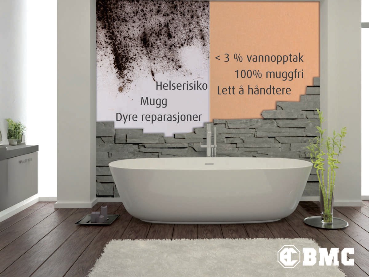 Gipsplate WAB 12,5x1200mm innvendig