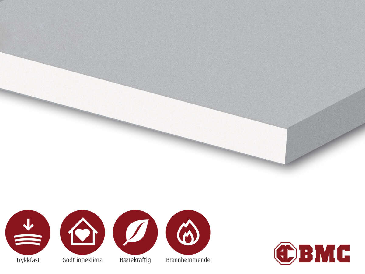 Gipsplate Gulv 12,5x600x2400mm innvendig