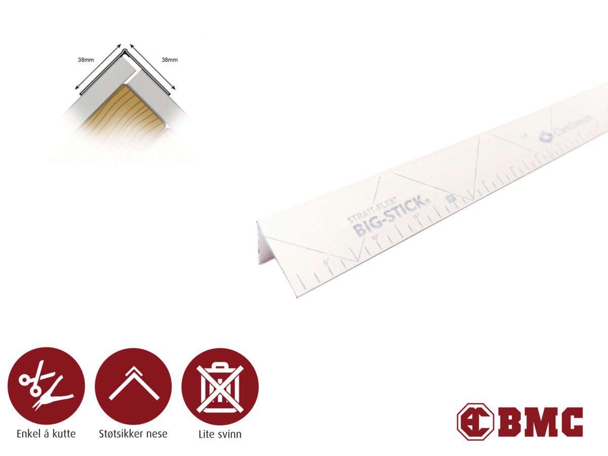 Big-Stick hjørneprofil gips