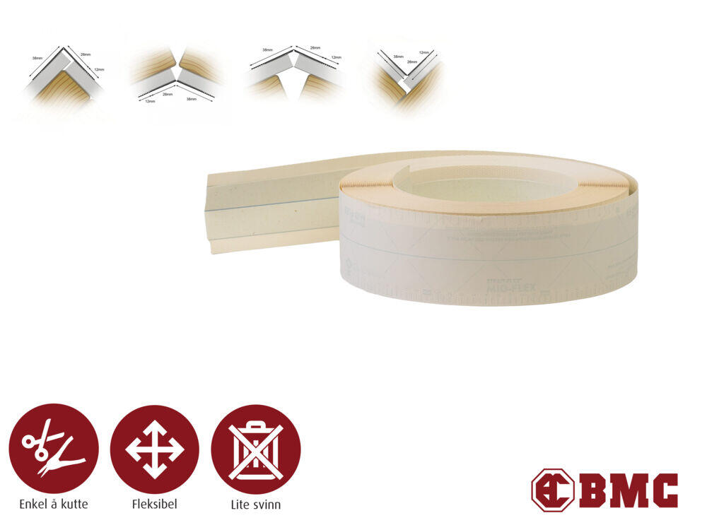 Mid-Flex hjørneprofil gips