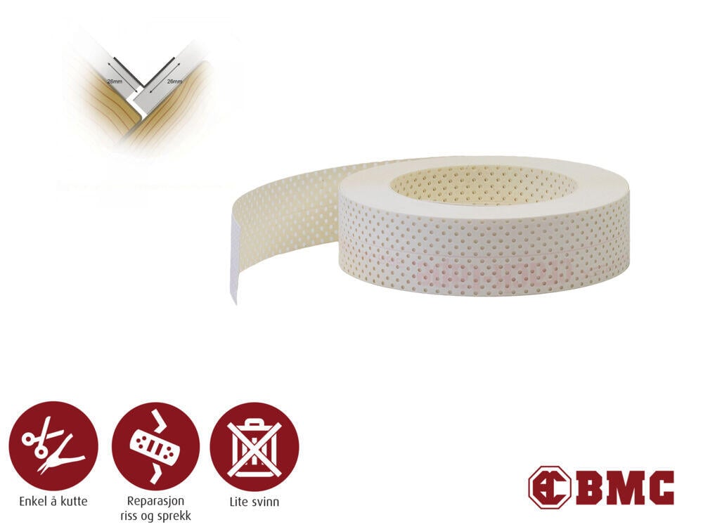 Crack-Tape reparasjonstape/skjøteremse gips