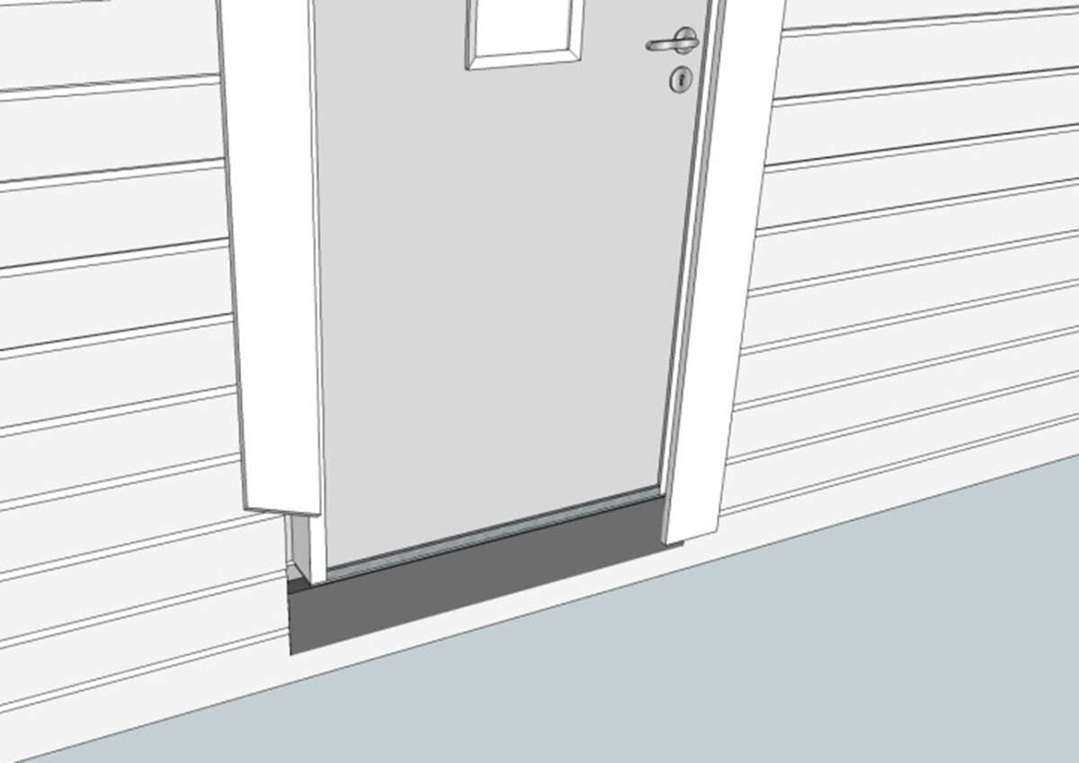 Verform dørbeslag under