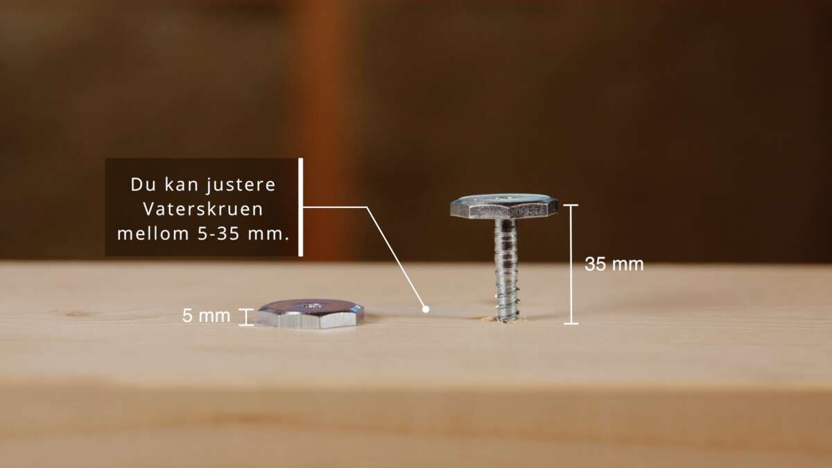 Fischer Levelfast vaterskrue 25 pk