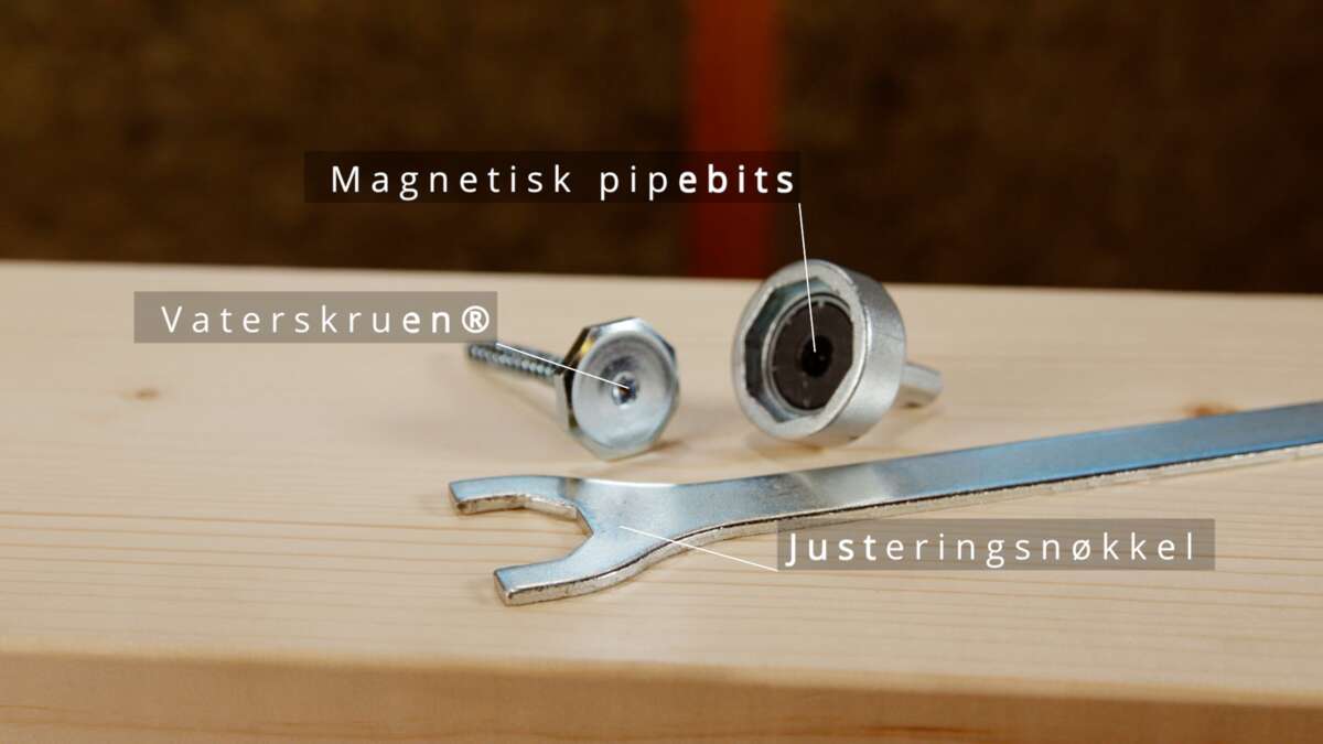 Fischer Levelfast justeringsnøkkel til vaterskrue