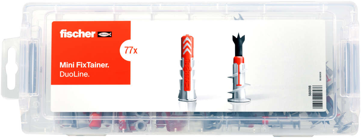 fischer Mini FixTainar DuoLine plugg sortimentsboks