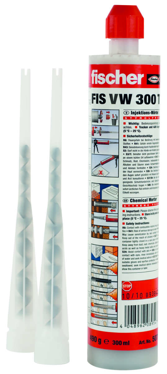 fischer blanderør til forankringsmørtel