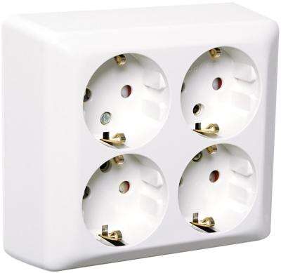 Elko utenpåliggende stikkontakt jordet