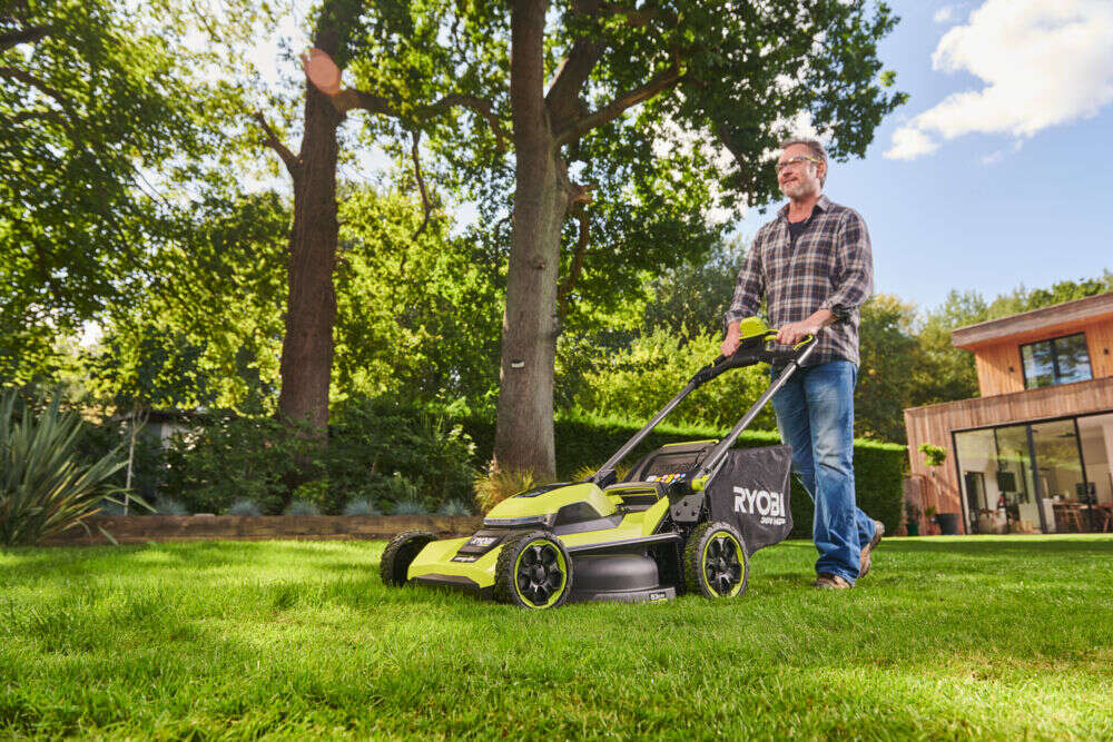 Ryobi Max Power RY36LMXSP53B-160 gressklipper m/batteri