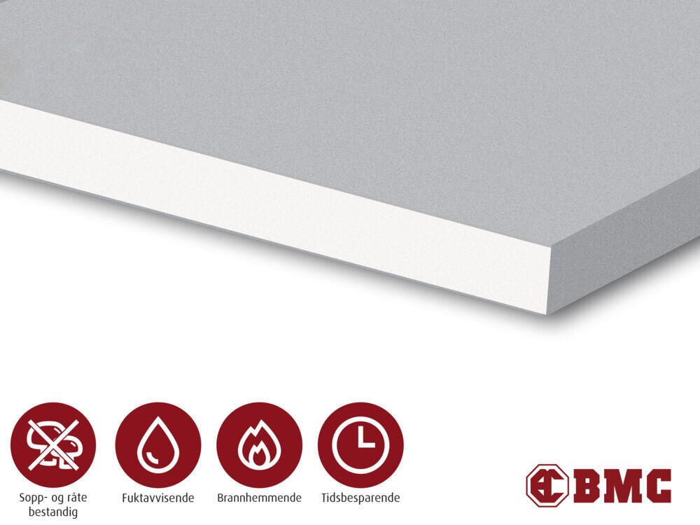 Gipsplate Weather Defence 9,5x1200x2700mm utvendig