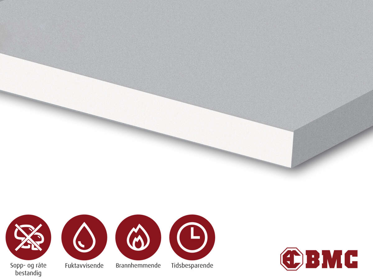 Gipsplate Weather Defence 9,5x1200x2700mm utvendig