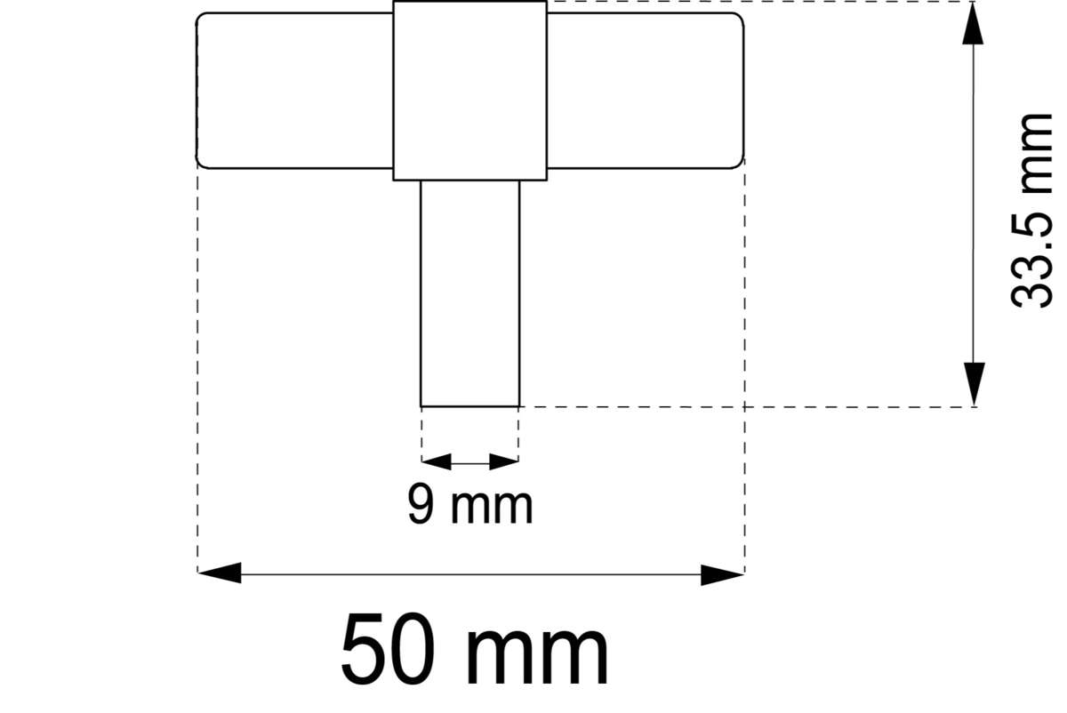 Habo Ebbe 50 mm eik knott
