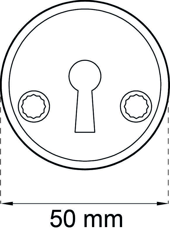 Habo 2991 sort nøkkelskilt