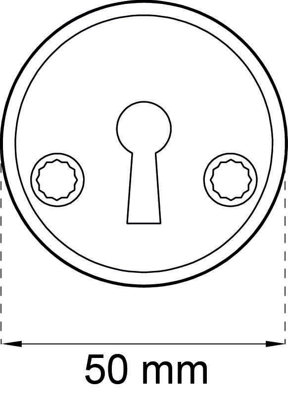 Habo 2991 sort nøkkelskilt