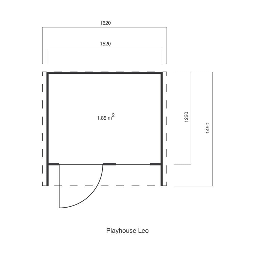Krifon Leo lekehus 1,85 m²