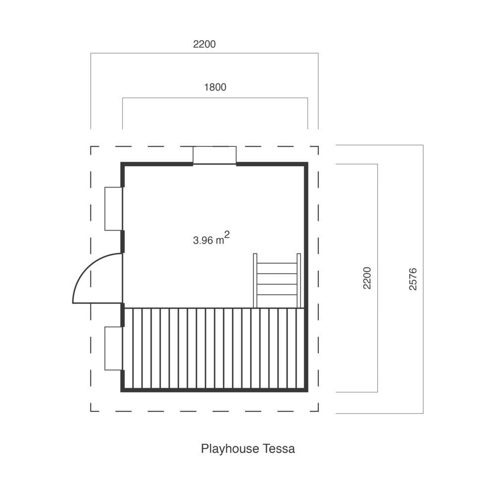 Krifon Eleah m/hems lekehus 3,96 m²