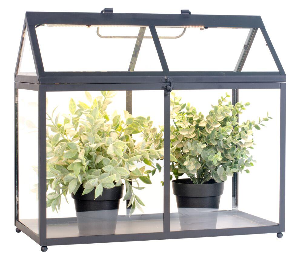 Minidrivhus med LED list