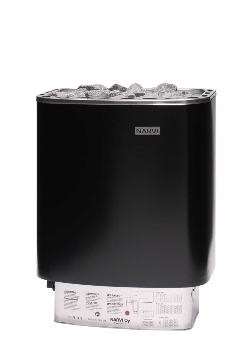 Palmako Narvi badstuovn 9,0kW m/steiner