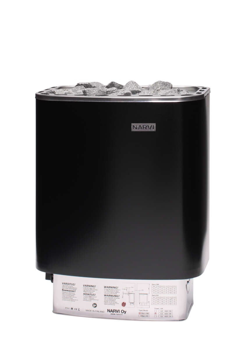 Palmako Narvi badstuovn 9,0kW m/steiner
