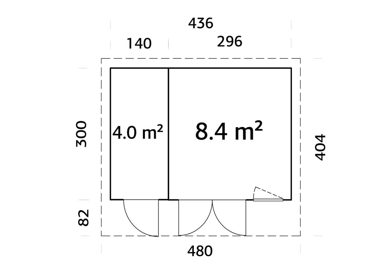 Palmako Aurelia gjestehytte 12,4 m2