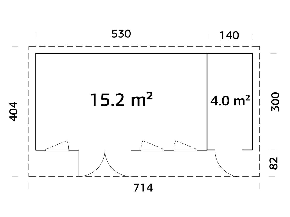 Palmako Aurelia gjestehytte 19,2 m2