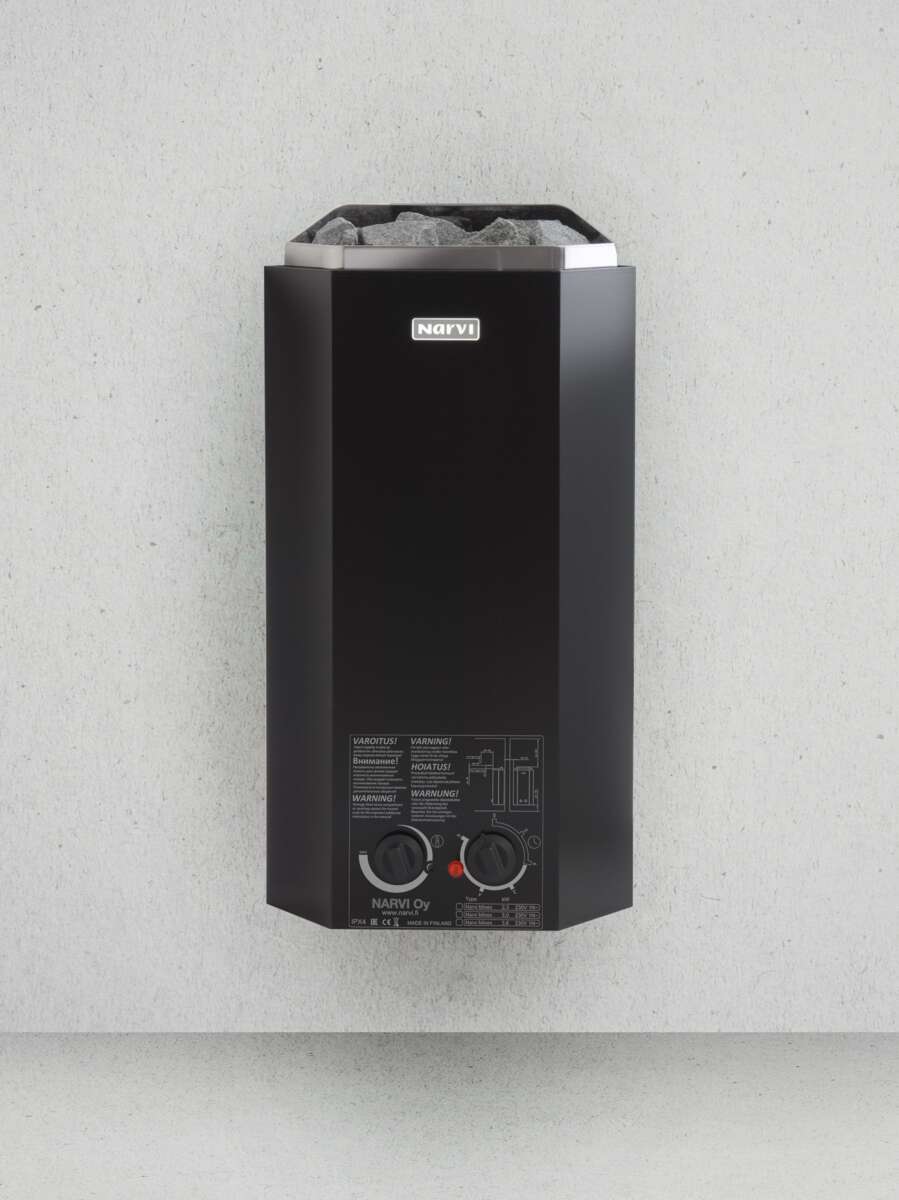 Palmako Narvi badstovn 3.6kW m/steiner