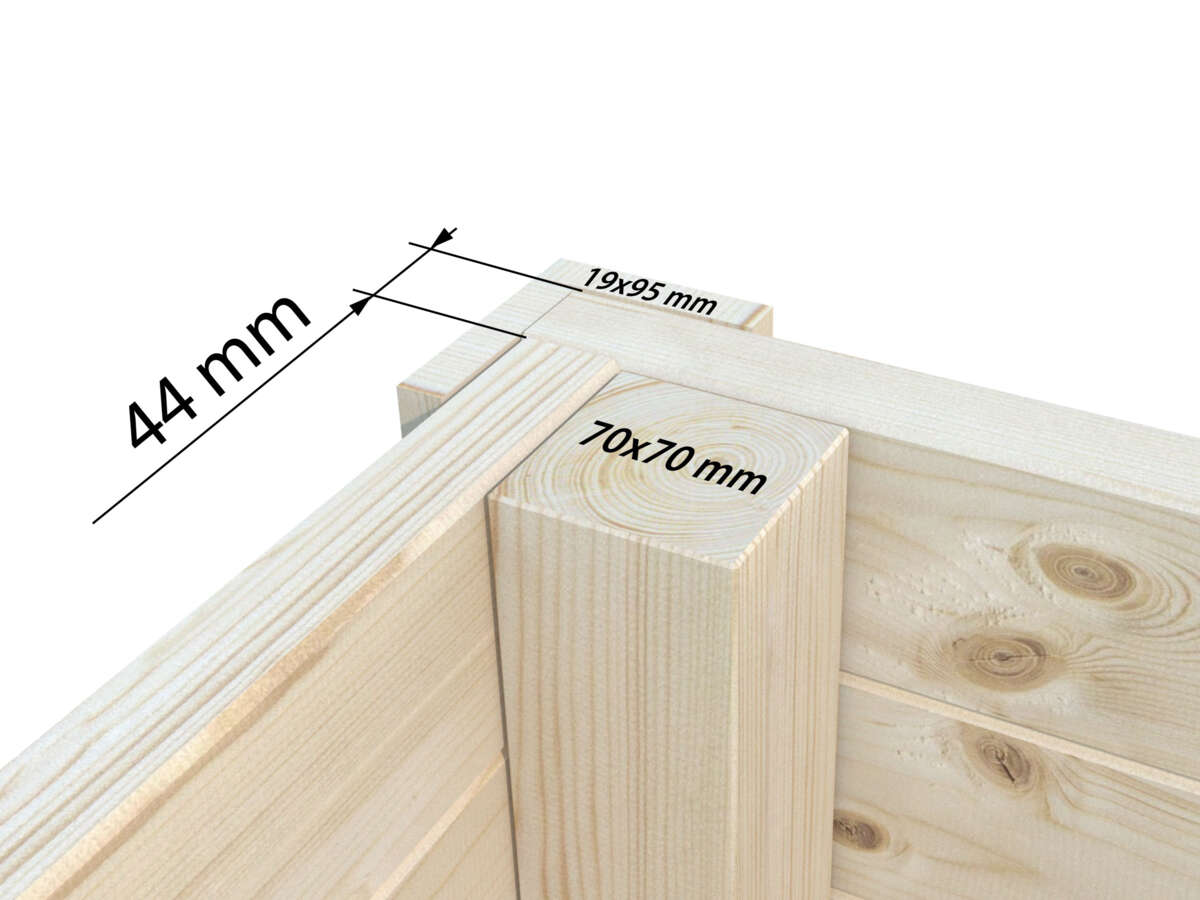 Palmako Andrea Slide hagestue 21,1 m2