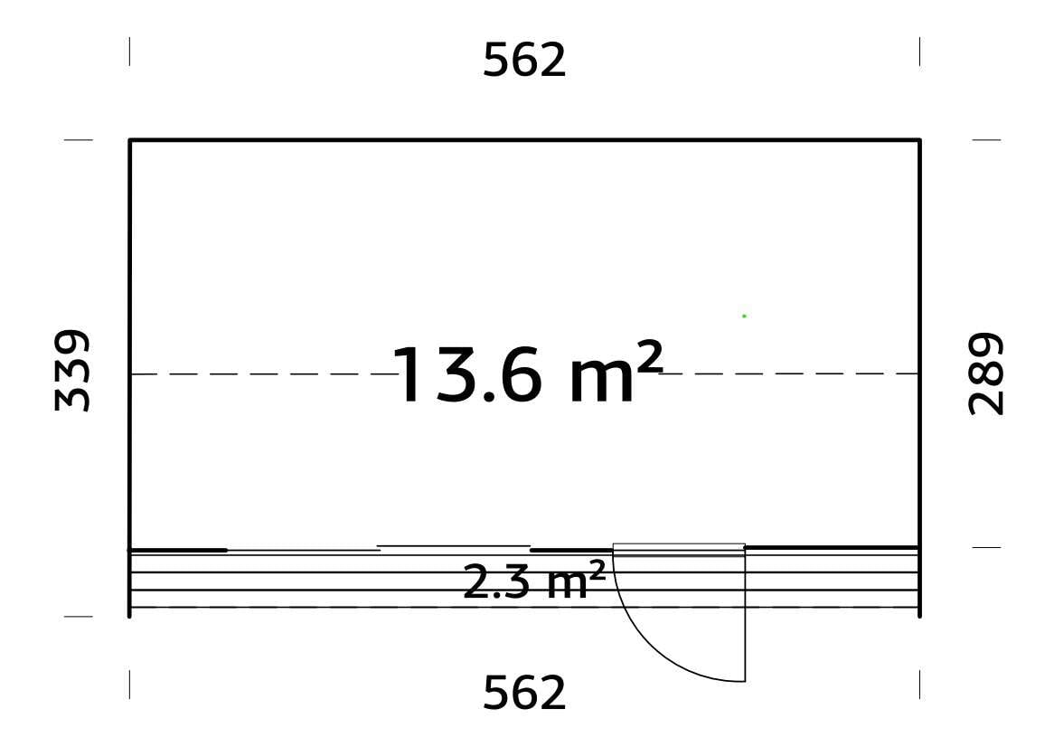 Palmako Rebekka gjestehytte 13,6 m2