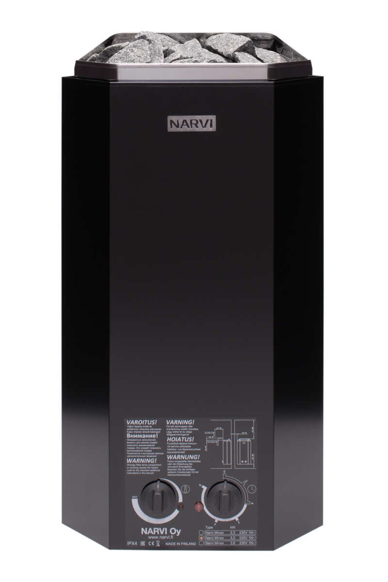 Palmako Narvi badstovn 3.6kW m/steiner