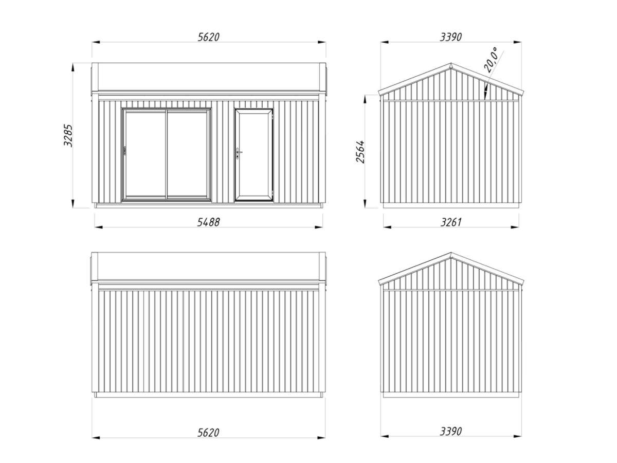 Palmako Rebekka gjestehytte 13,6 m2