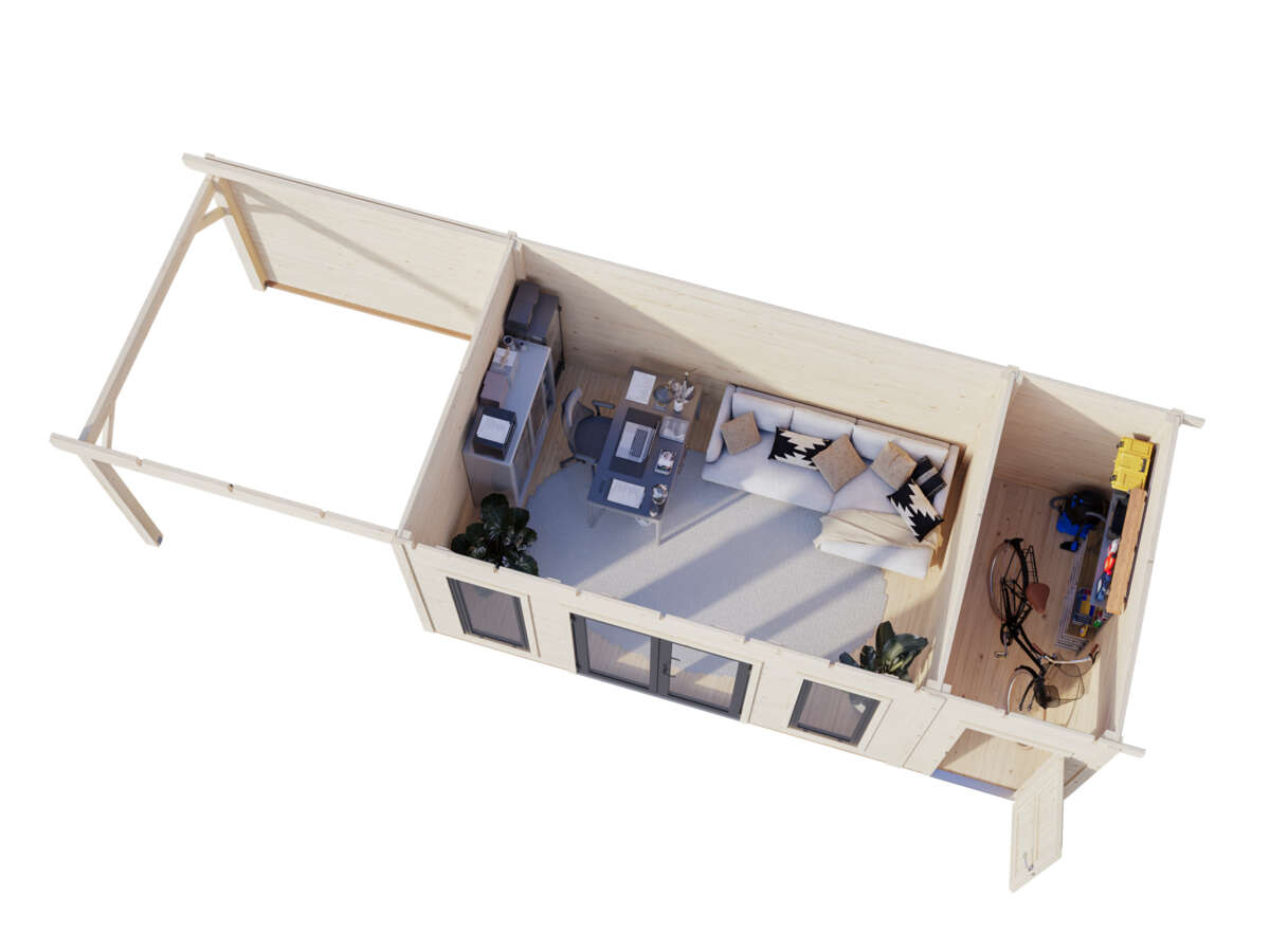 Palmako Aurelia gjestehytte 16,7+7,9 m2