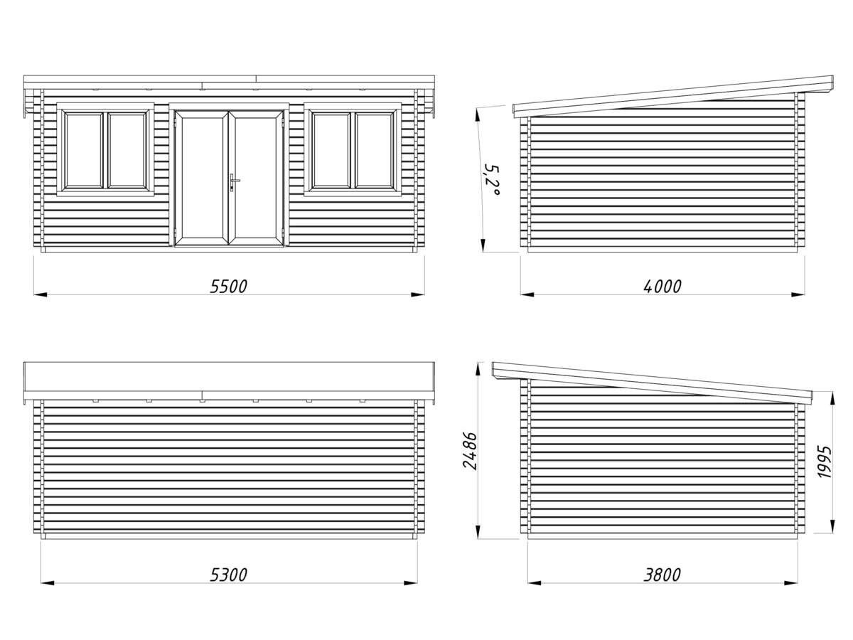 Palmako Lisandra gjestehytte 19,4 m2